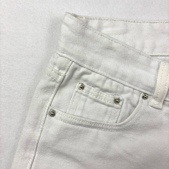 Adika Two-Tone Blue/White Slice High Waisted “mom” Ankle Women's Jeans (Size L) - Picture 9 of 14